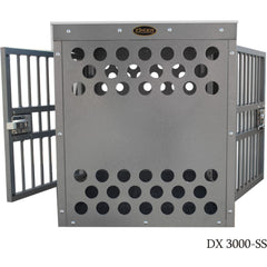 Zinger Deluxe Aluminum Dog Crate - Side and Left Side Entry-Dog Crates-Zinger