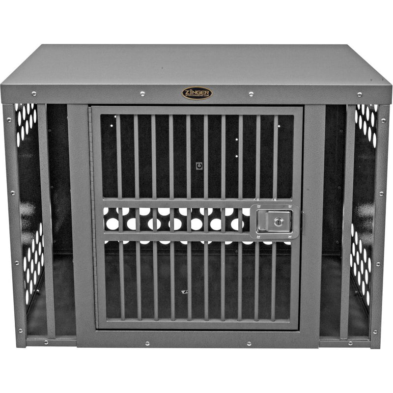 Zinger Professional Aluminum Dog Crate - Side and Center Side Entry-Dog Crates-Zinger