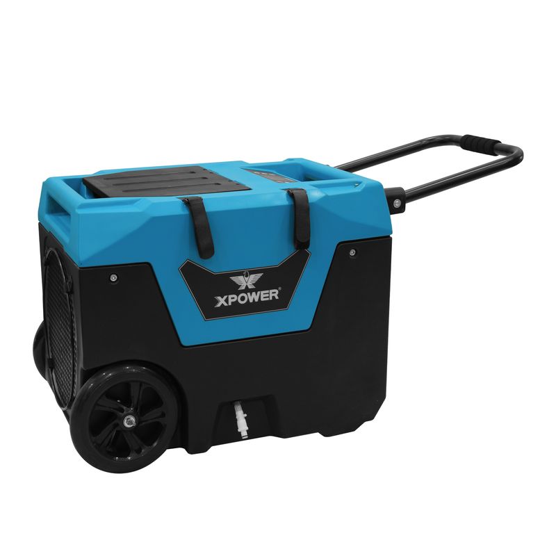 XPOWER 125-Pint Bluetooth LGR Commercial Dehumidifier with Auto Purge Pump, Hose, Handle, and Wheels - XD-130Li