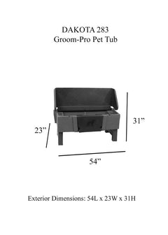 Dakota Groom-Pro Pet Tub-Grooming Tub-Dakota