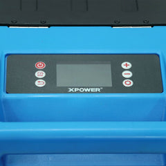 XPOWER 125-Pint Bluetooth LGR Commercial Dehumidifier with Auto Purge Pump, Hose, Handle, and Wheels - XD-130Li
