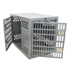 Zinger Professional Aluminum Dog Crate - Front And Left Side-Dog Crates-Zinger