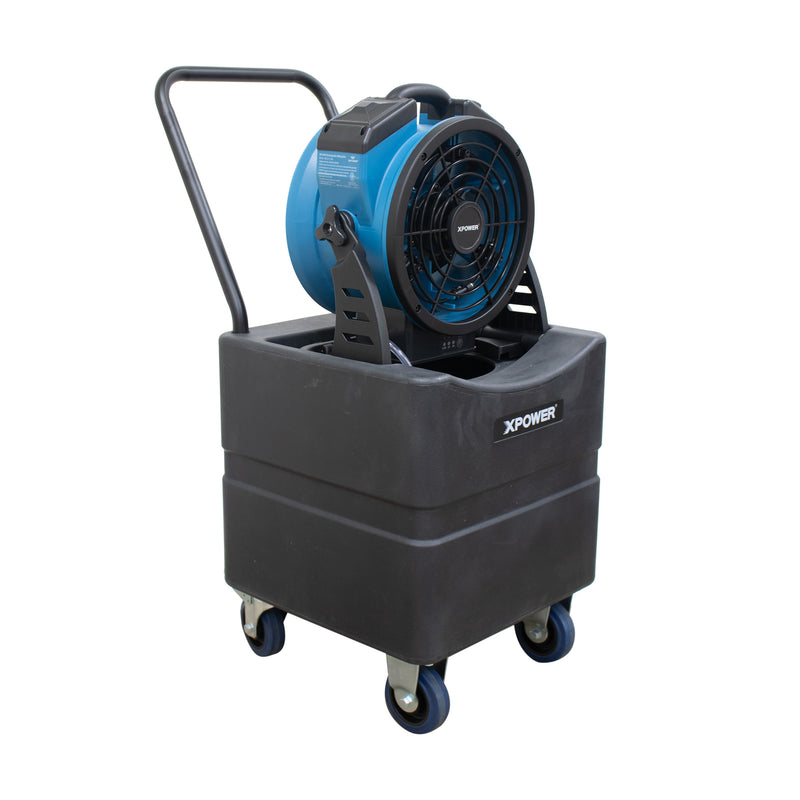 XPOWER Multi-Purpose Misting Fan & Air Circulator with WT-35 Mobile Water Reservoir - FM-65WBK