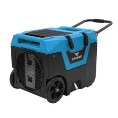 XPOWER 125-Pint Bluetooth LGR Commercial Dehumidifier with Auto Purge Pump, Hose, Handle, and Wheels - XD-130Li
