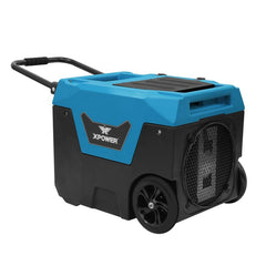 XPOWER 125-Pint Bluetooth LGR Commercial Dehumidifier with Auto Purge Pump, Hose, Handle, and Wheels - XD-130Li