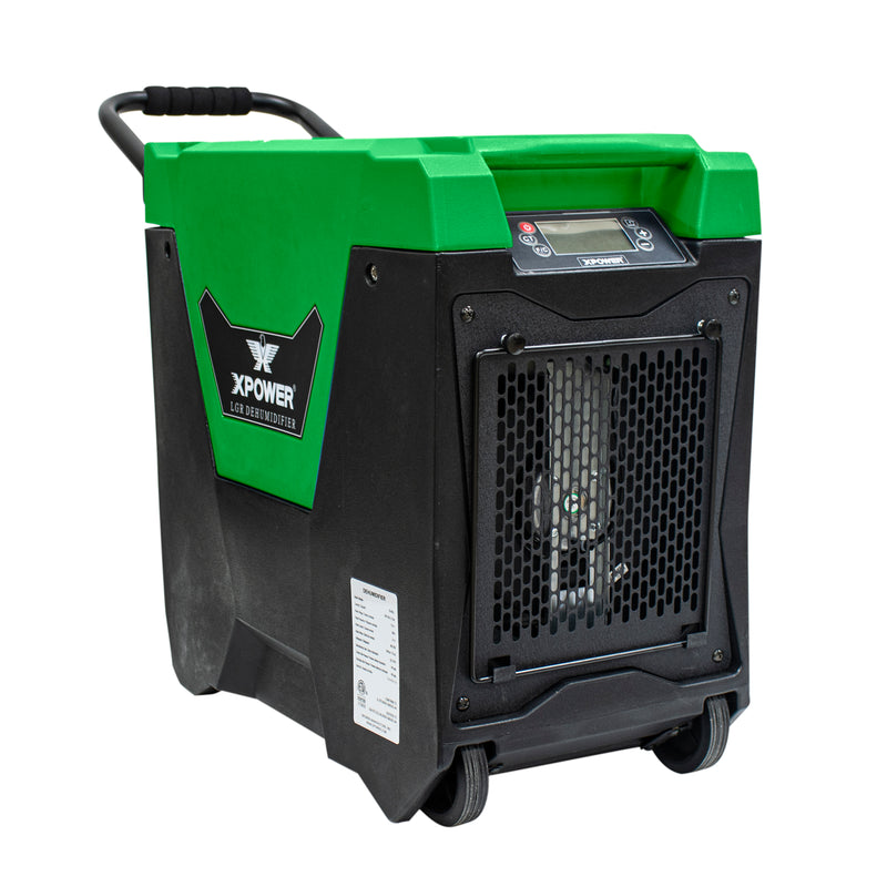 XPOWER Commercial LGR Dehumidifier with Automatic Purge Pump and Drainage Hose - XD-85L2-Green
