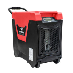 XPOWER XD-85L2 Commercial LGR Dehumidifier with Automatic Purge Pump, Drainage Hose, Handle and Wheels for Water Damage Restoration, Clean-up Flood, Basement, Mold, Mildew