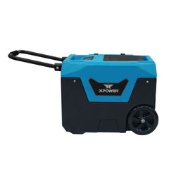 XPOWER 125-Pint Bluetooth LGR Commercial Dehumidifier with Auto Purge Pump, Hose, Handle, and Wheels - XD-130Li