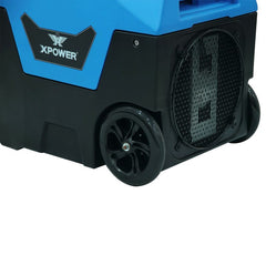 XPOWER 125-Pint Bluetooth LGR Commercial Dehumidifier with Auto Purge Pump, Hose, Handle, and Wheels - XD-130Li