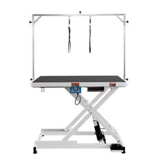 VEVOR 50" Electric Pet Grooming Table, Heavy Duty Dog Grooming Arm for Large Dogs, Height Adjustable Dog Grooming Station, Anti Slip Tabletop/Dog Grooming Station, Max Bearing 400LBS-Grooming Table-VEVOR