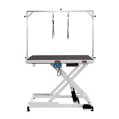 VEVOR 50" Electric Pet Grooming Table, Heavy Duty Dog Grooming Arm for Large Dogs, Height Adjustable Dog Grooming Station, Anti Slip Tabletop/Dog Grooming Station, Max Bearing 400LBS-Grooming Table-VEVOR