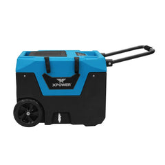 XPOWER 125-Pint Bluetooth LGR Commercial Dehumidifier with Auto Purge Pump, Hose, Handle, and Wheels - XD-130Li